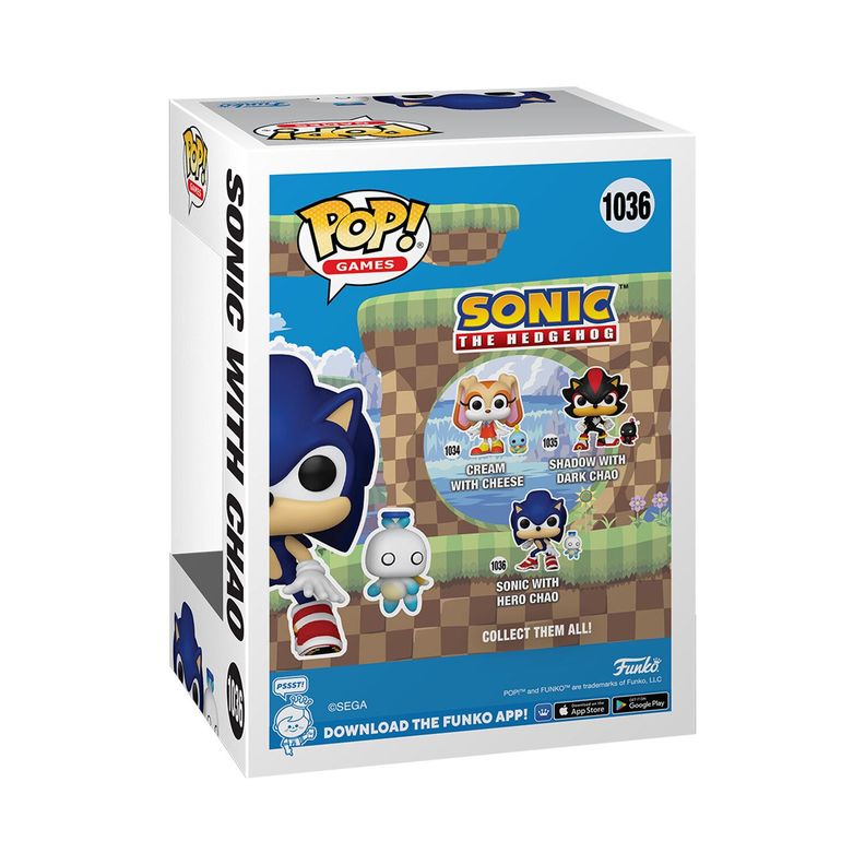 Funko Pop Sonic: Sonic & Chao - 1036-2