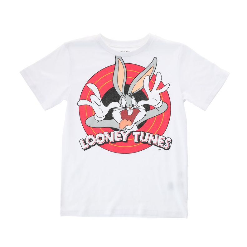 Polera Niño Bugs Bunny Blanco Looney Tunes-0