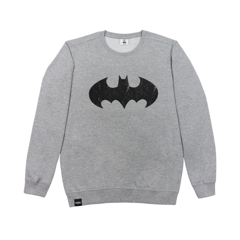 Poleron Hombre Batman Liga Justicia Gris Oscuro DC Comics-0