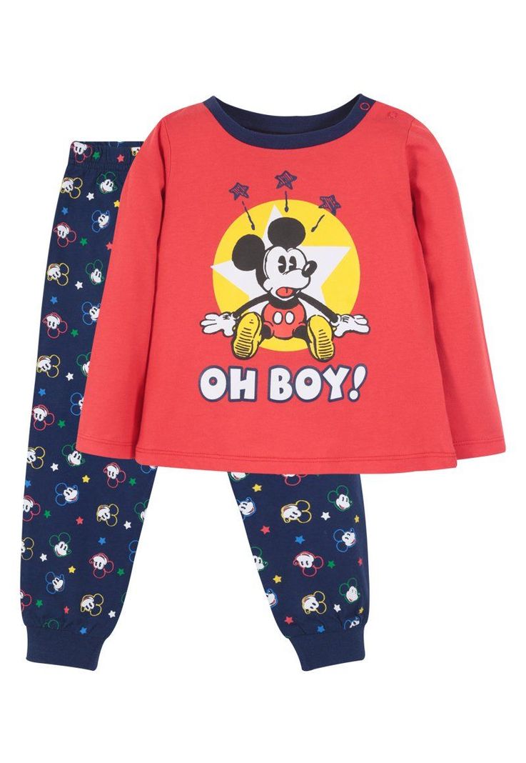 Pijama Niño Mickey Oh Boy Rojo Disney-0