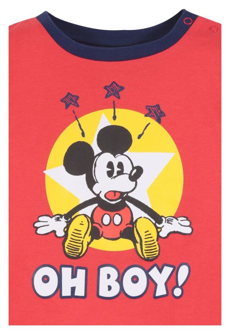 Pijama Niño Mickey Oh Boy Rojo Disney-2