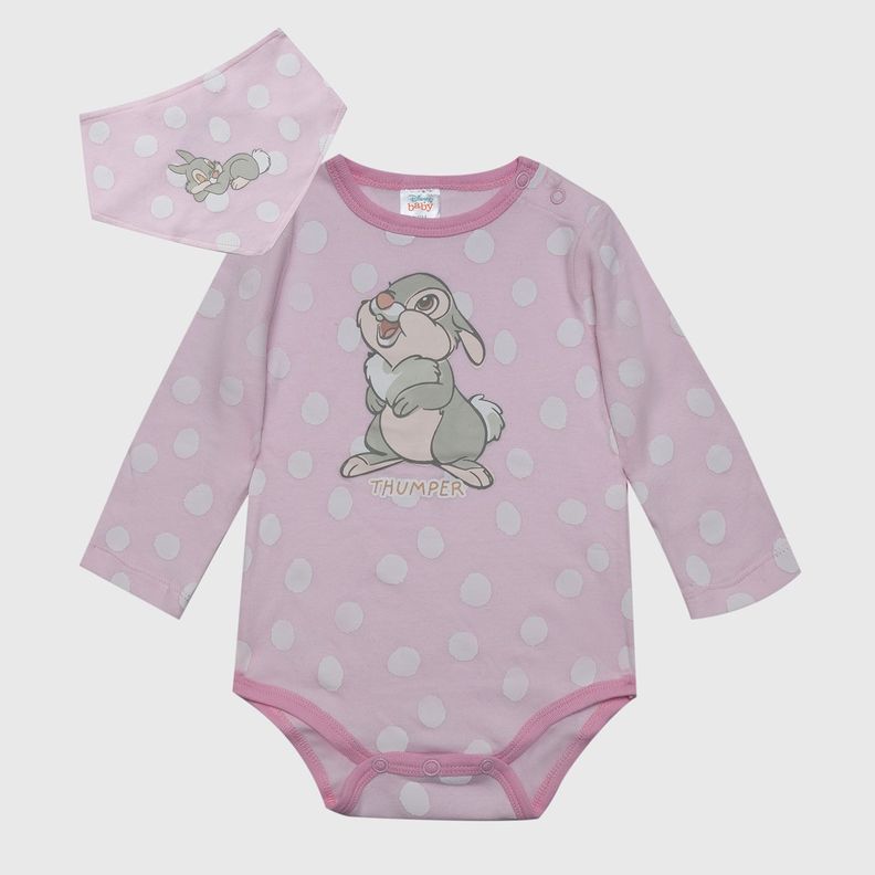 Set Bebe Bambi Happy Tambor Rosado Disney-0
