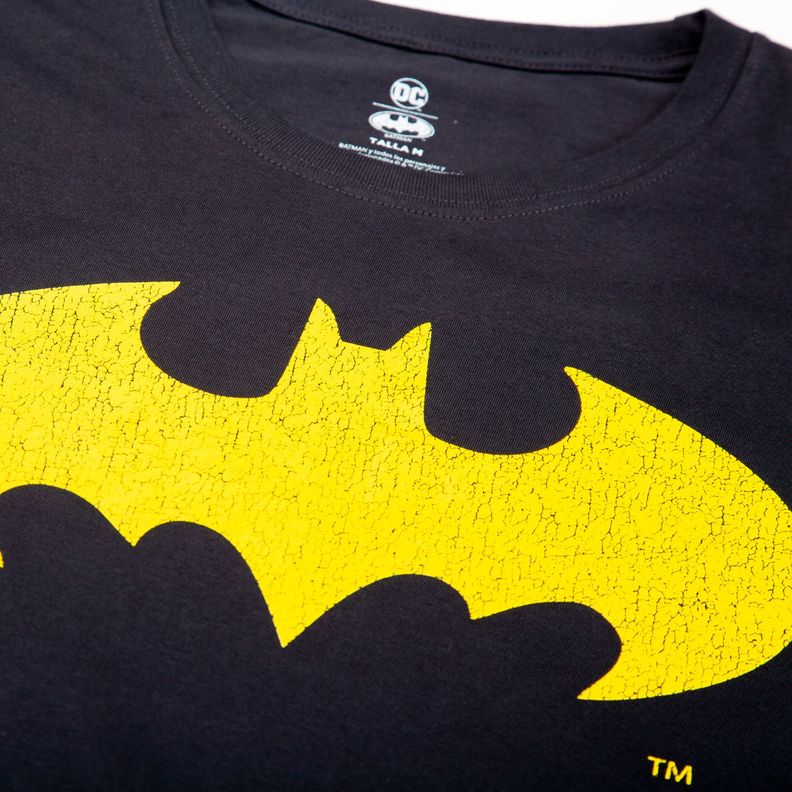 Polera Hombre Batman Logotipe Negro DC Comics-2