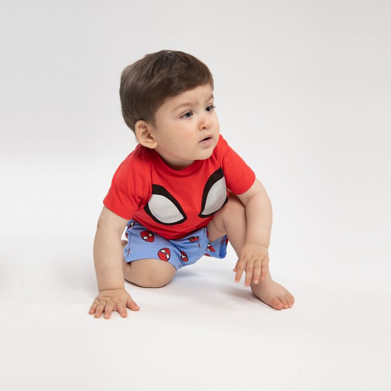Pijama Niño Spiderman Watch the City Rojo Marvel-1