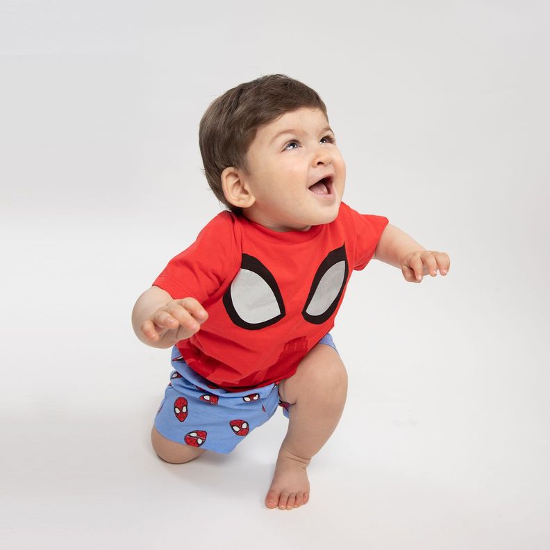 Pijama Niño Spiderman Watch the City Rojo Marvel-0
