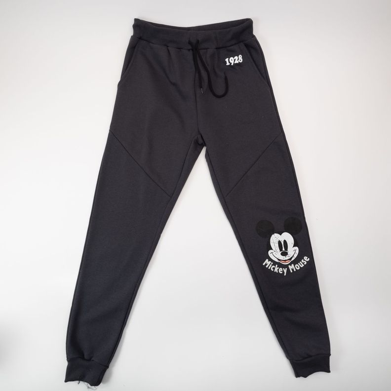 Pantalon de Buzo Mujer Mickey Knee Negro Disney-0