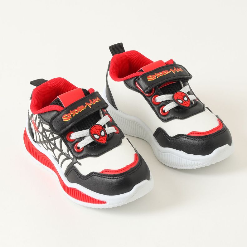 Zapatilla Con Luces Niño Spiderman Black Web Blanco Marvel-1