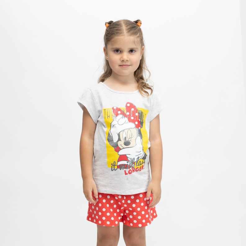 Pijama Niña Minnie Looking For Selfie Rojo Disney-0