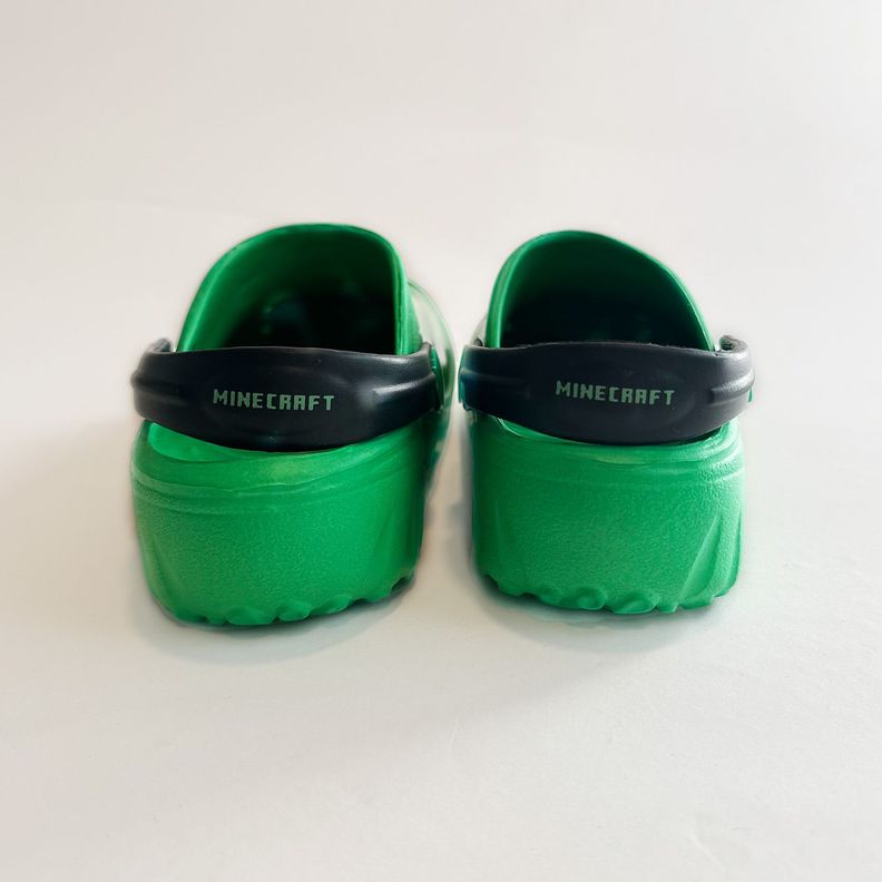 Zueco de Eva Niño Creepers Pixeles Verde Minecraft-4