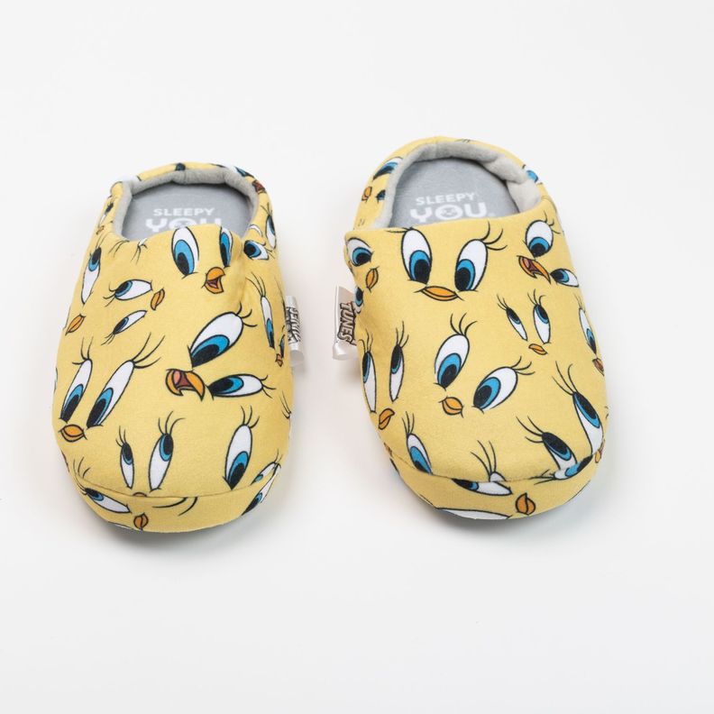 Pantufla Mujer Piolin Amarillo Looney Tunes-2