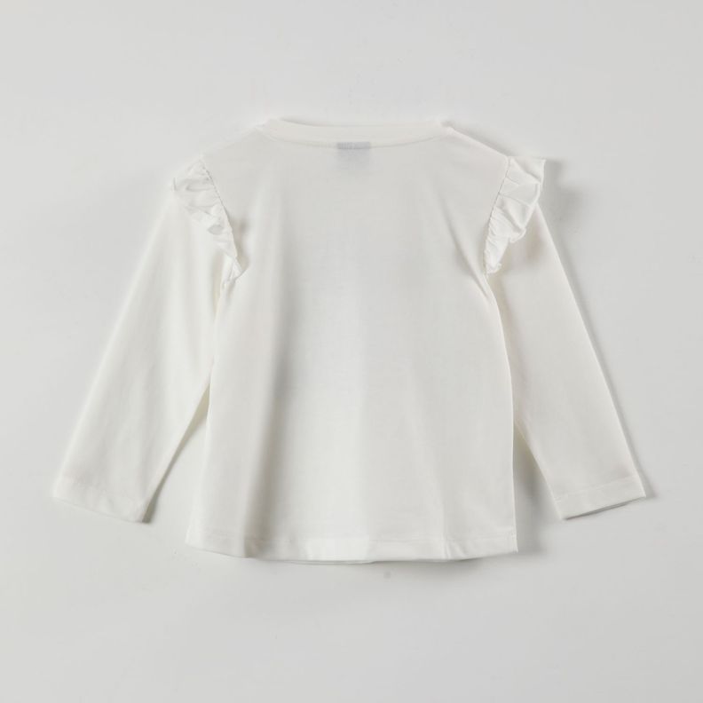 Polera Manga Larga Niña Minnie The Love Beige Minnie-3