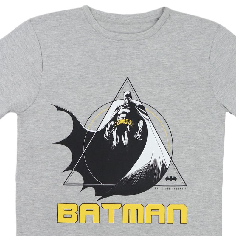 Polera Niño Batman Vigilante Gris DC Comics-1