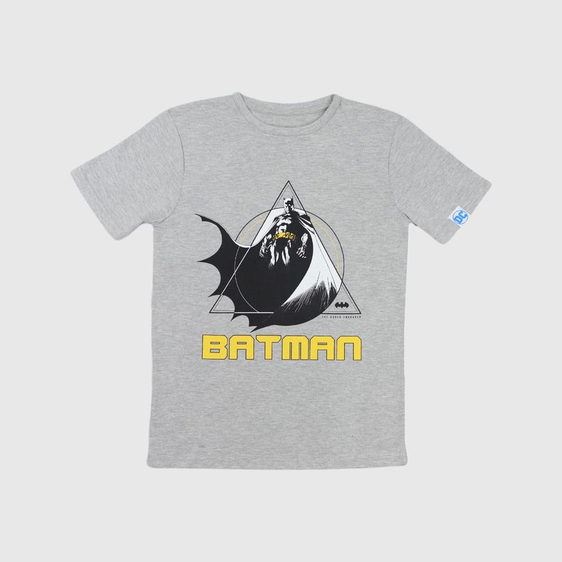 Polera Niño Batman Vigilante Gris DC Comics-0