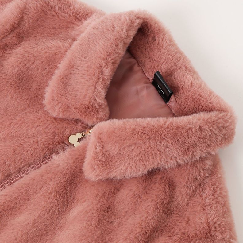 Chaqueta Niña Minnie Felpa Rosado Disney-1