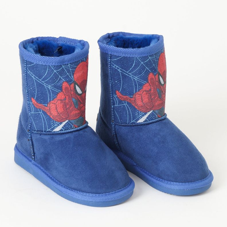 Bota Chiporro Niño Spiderman Telaraña Azul Marvel-0