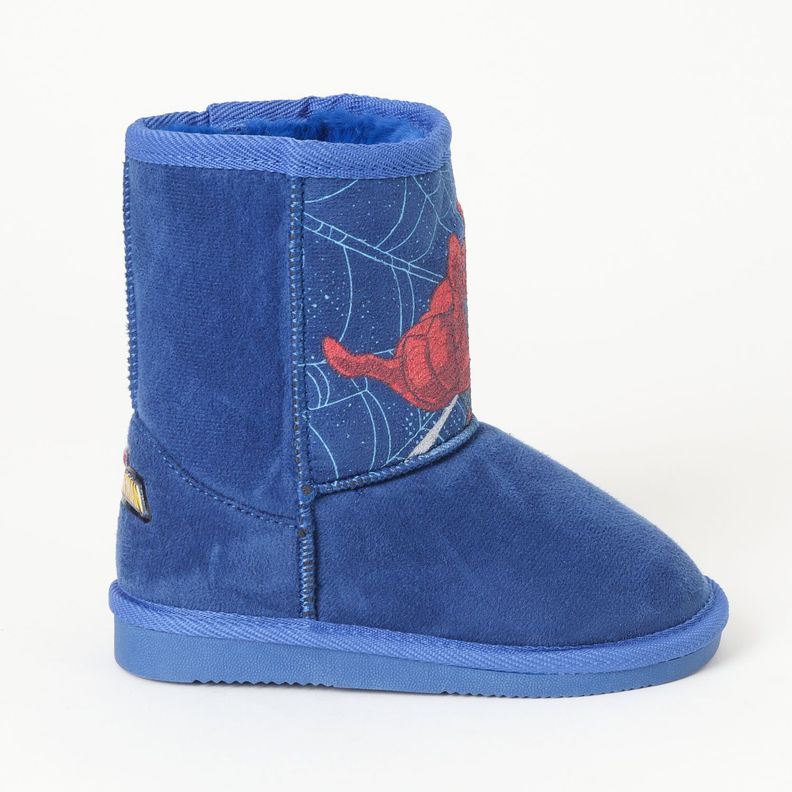 Bota Chiporro Niño Spiderman Telaraña Azul Marvel-1
