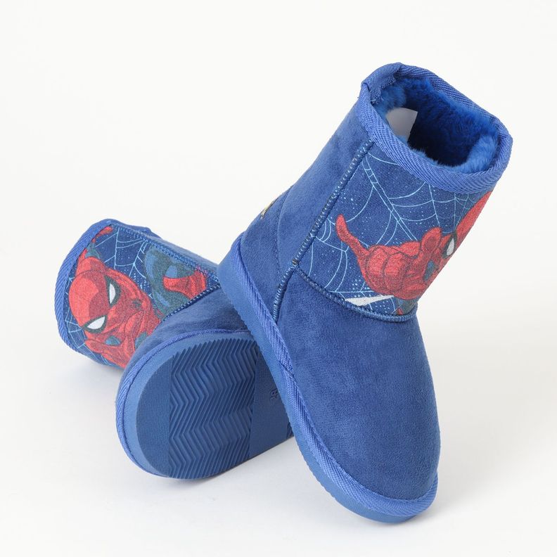 Bota Chiporro Niño Spiderman Telaraña Azul Marvel-2