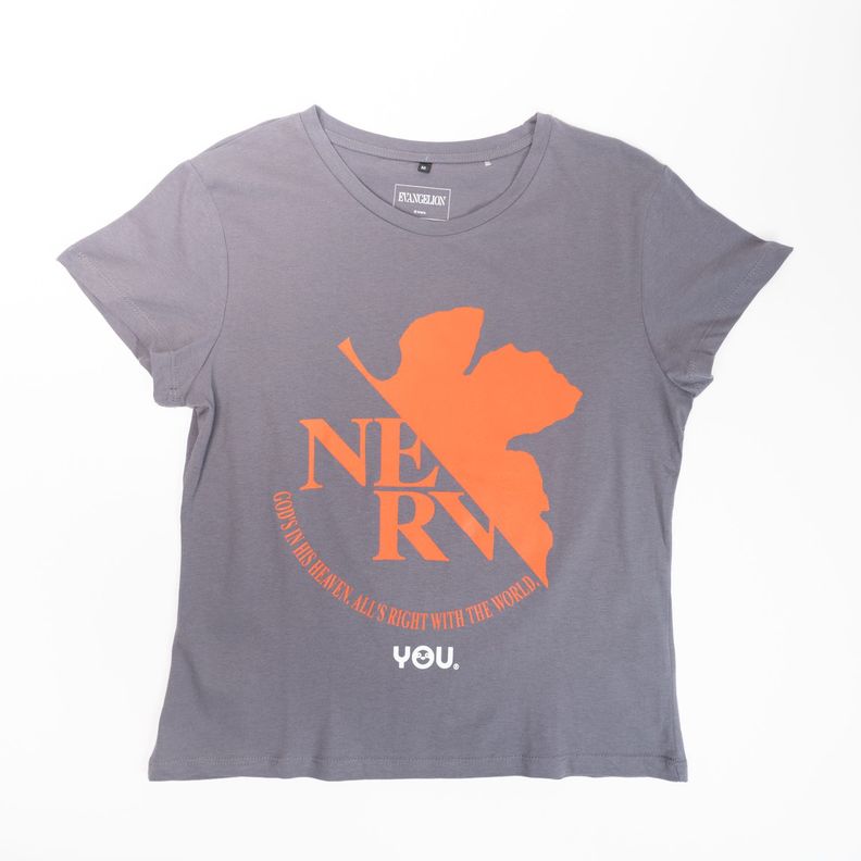 Polera Mujer  Evangelion  Nerv Gris-0