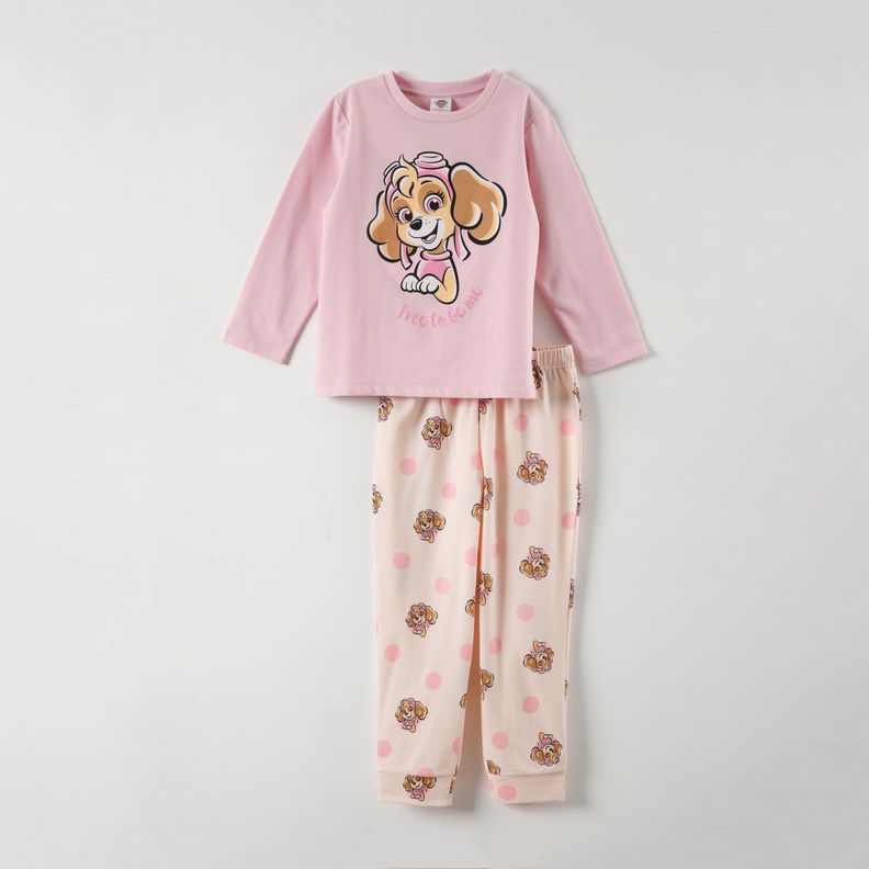 Conjunto Pijama Niña Free To Be Rosado Paw Patrol-0