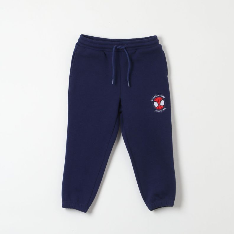 Pantalon De Buzo Niño Spiderman Logo Azul Marvel-0