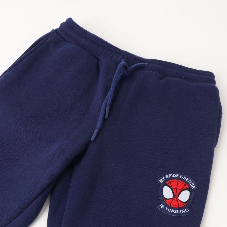 Pantalon De Buzo Niño Spiderman Logo Azul Marvel-1