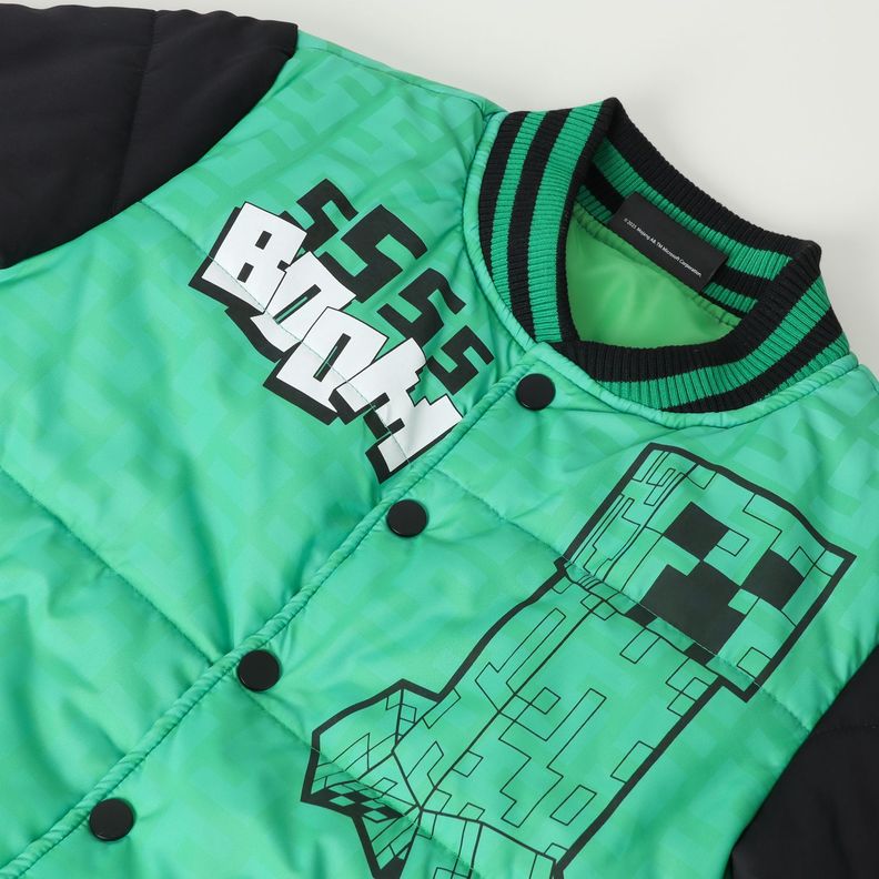 Chaqueta Niño Sss Boom Verde Minecraft-2