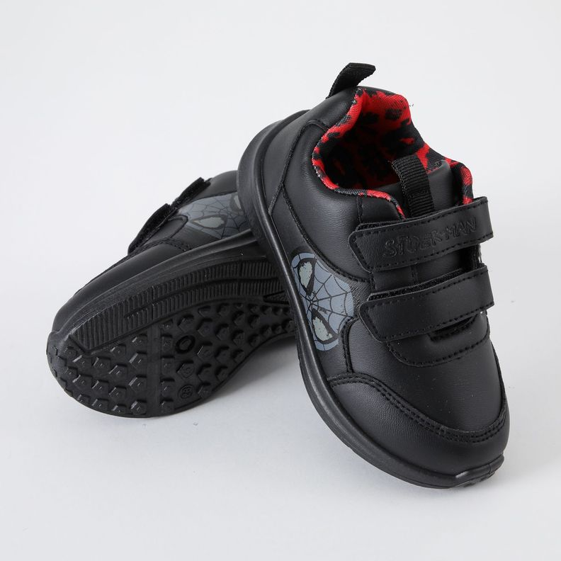 Zapatilla Escolar Niño Spiderman Face Negro Marvel-3