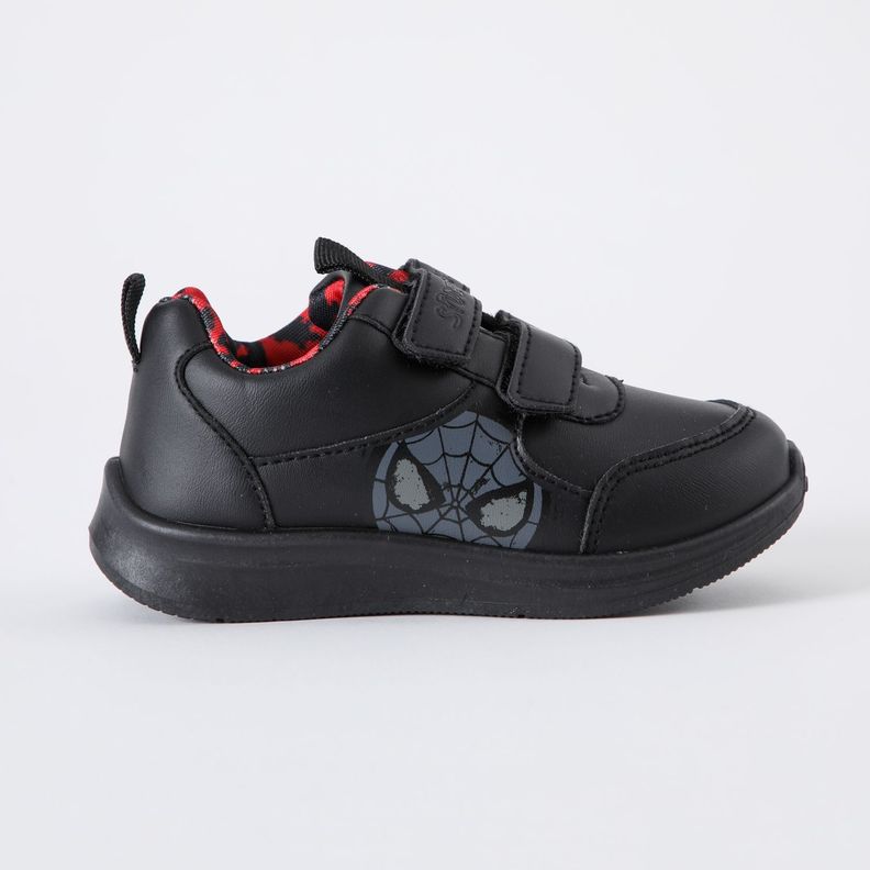 Zapatilla Escolar Niño Spiderman Face Negro Marvel-0