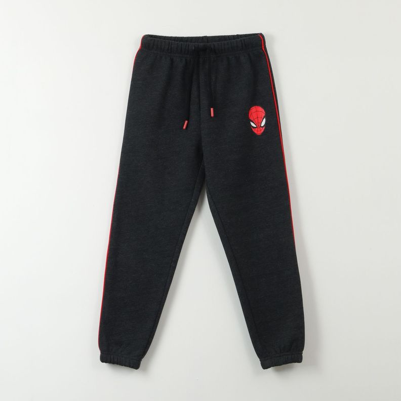 Pantalon De Buzo Niño Spiderman Lineas Negro Marvel-0