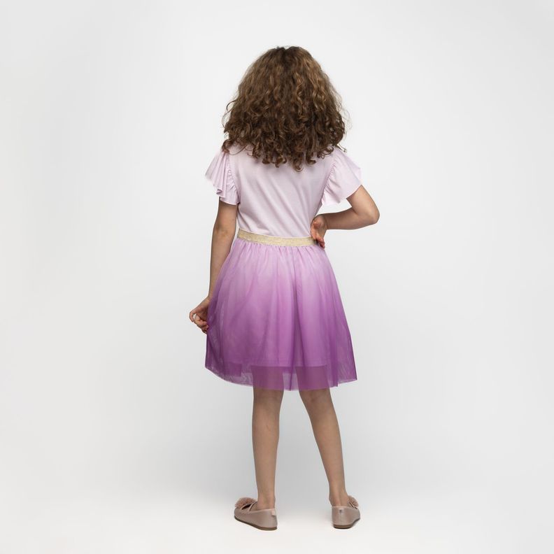 Vestido Niña Wish Brillos Rosa Disney-1
