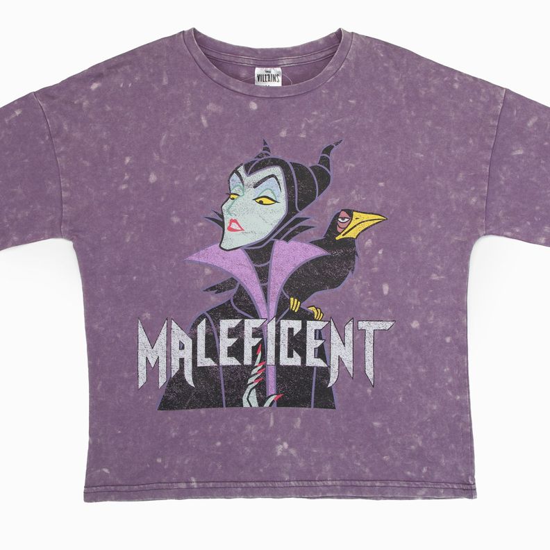 Polera Manga Larga Niña Villanas Malefica Morado Disney-3