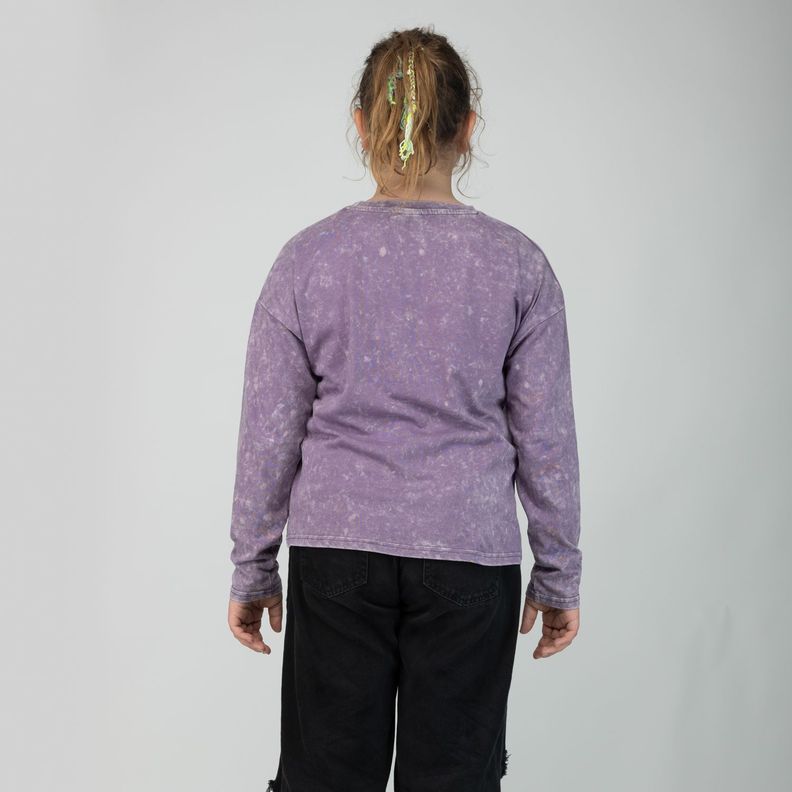 Polera Manga Larga Niña Villanas Malefica Morado Disney-2