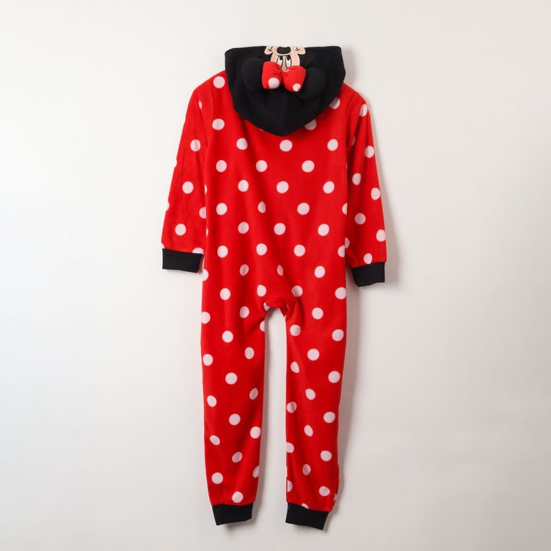Pijama Polar Niña Minnie Entero Rojo Disney (Talla 6,8 y 10)-2