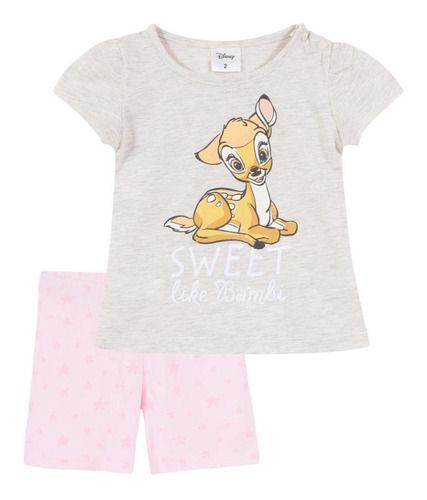 Pijama Niña Bambi Sweet Like Rosado Disney-0