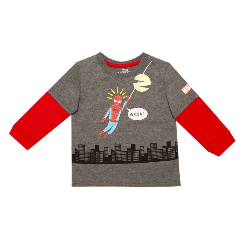 Polera Niño Spiderman Venom Gris Marvel-0