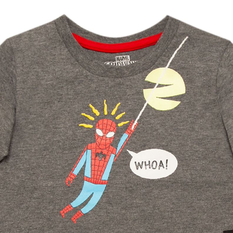 Polera Niño Spiderman Venom Gris Marvel-2