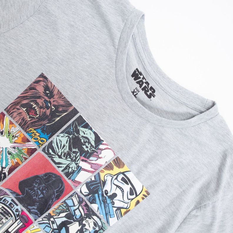 Polera Hombre All Characters Gris Star Wars-2