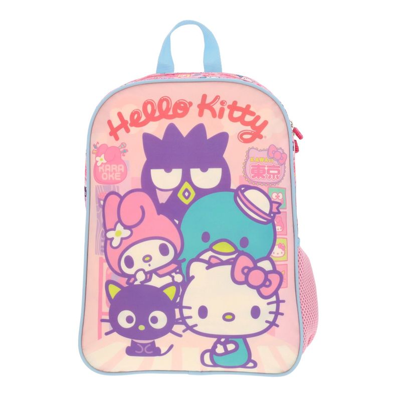 Mochila Escolar Nina Rosado Friends & Hello Kitty