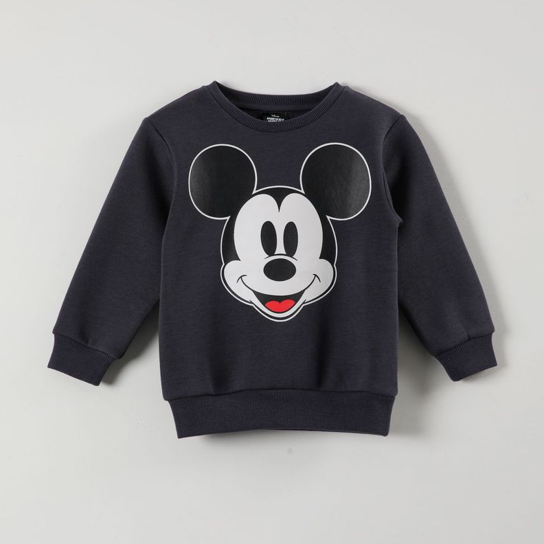 Poleron Niño Mickey Looking Negro Disney-0