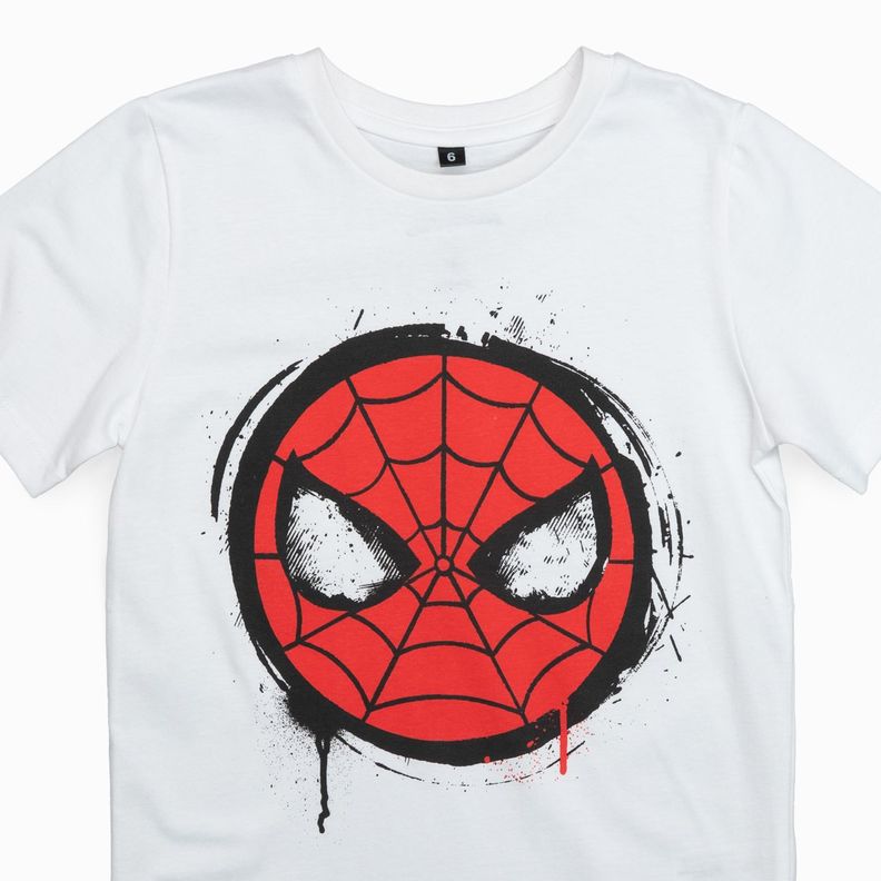 Polera Niño Spiderman White Blanco Marvel-3