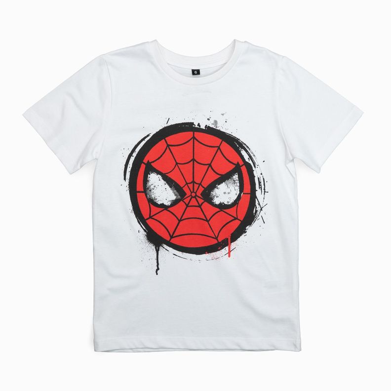Polera Niño Spiderman White Blanco Marvel-4