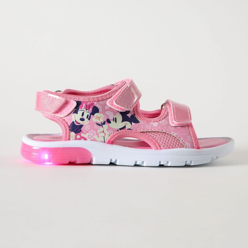 Sandalia Con Luces Niña Amor Minnie Rosado Disney-0