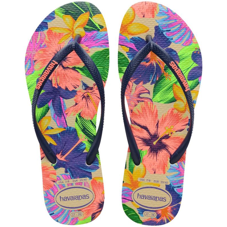 Sandalia Mujer Slim Neon Flora Multicolor Havaianas-0