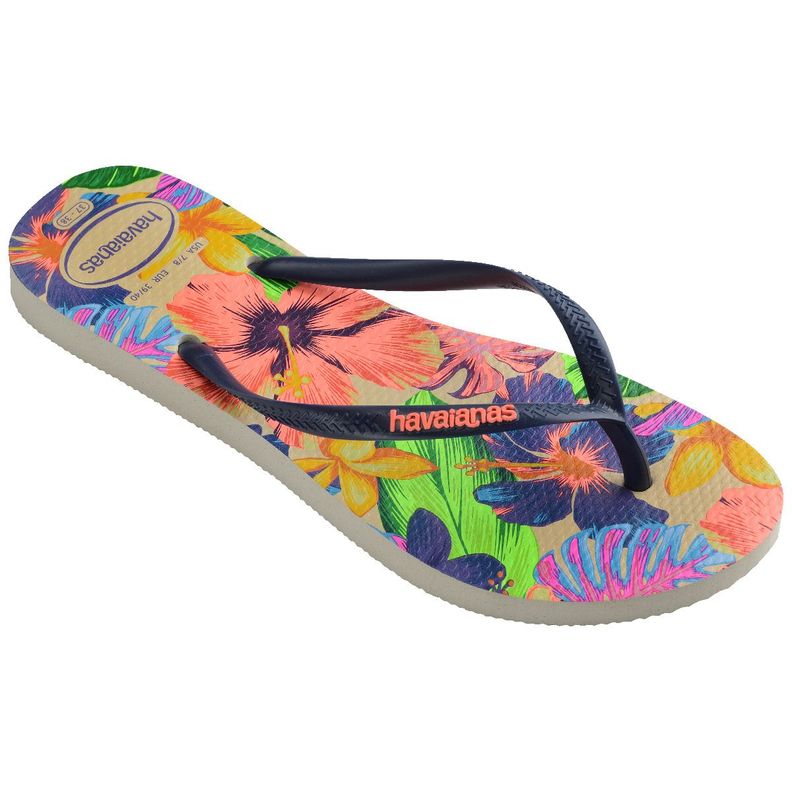 Sandalia Mujer Slim Neon Flora Multicolor Havaianas-1
