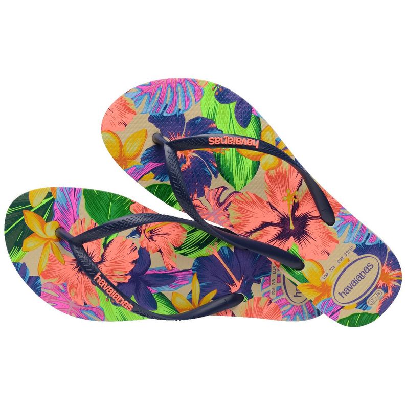Sandalia Mujer Slim Neon Flora Multicolor Havaianas-3