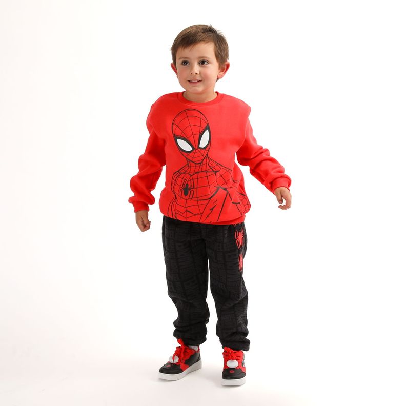 Pantalon De Buzo Niño Spiderman Spiders Negro Marvel-0