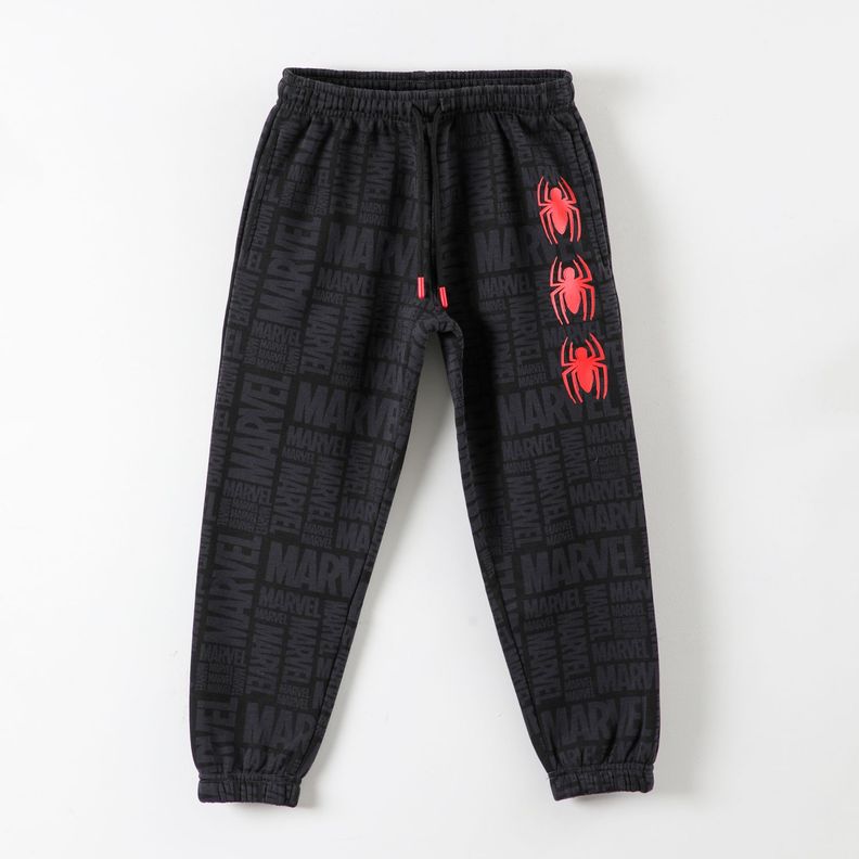 Pantalon De Buzo Niño Spiderman Spiders Negro Marvel-1
