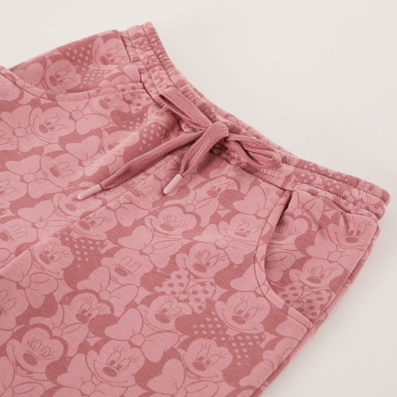Pantalon De Buzo Niña Minnie Faces Rosado Disney-1