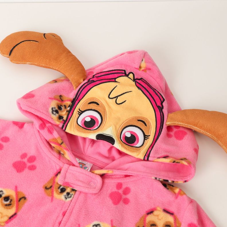 Pijama Polar Niña Sky Orejitas Rosado Paw Patrol-1
