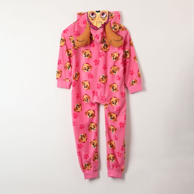 Pijama Polar Niña Sky Orejitas Rosado Paw Patrol-2